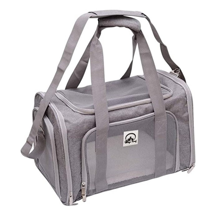 Airline Approved Pet Carrier Bag (Grey) 20"