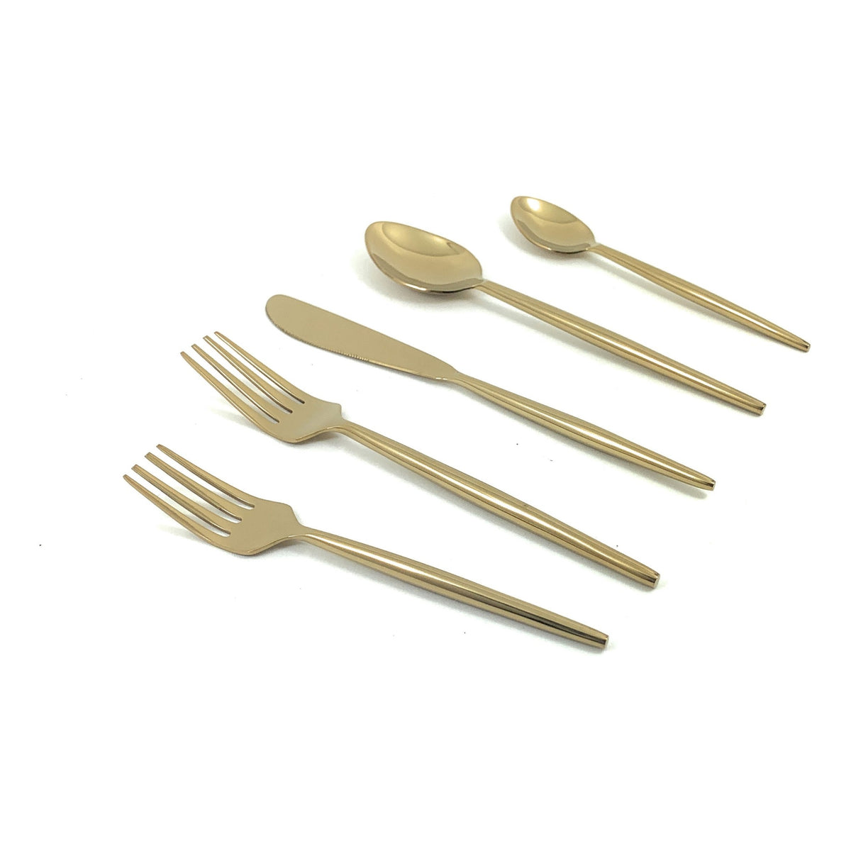 Vibhsa 20 Piece Gold Flatware Set, Service for 4