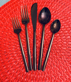 black stainless steel 20 pc set