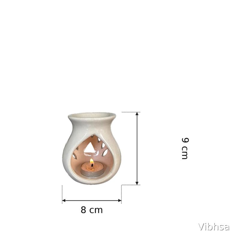 Vibhsa Ceramic Tea-Light Aroma Burner & Oil Diffuser