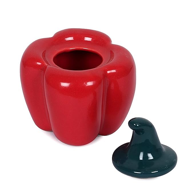 Vibhsa Ceramic Capsicum Decorative Pickle Jar
