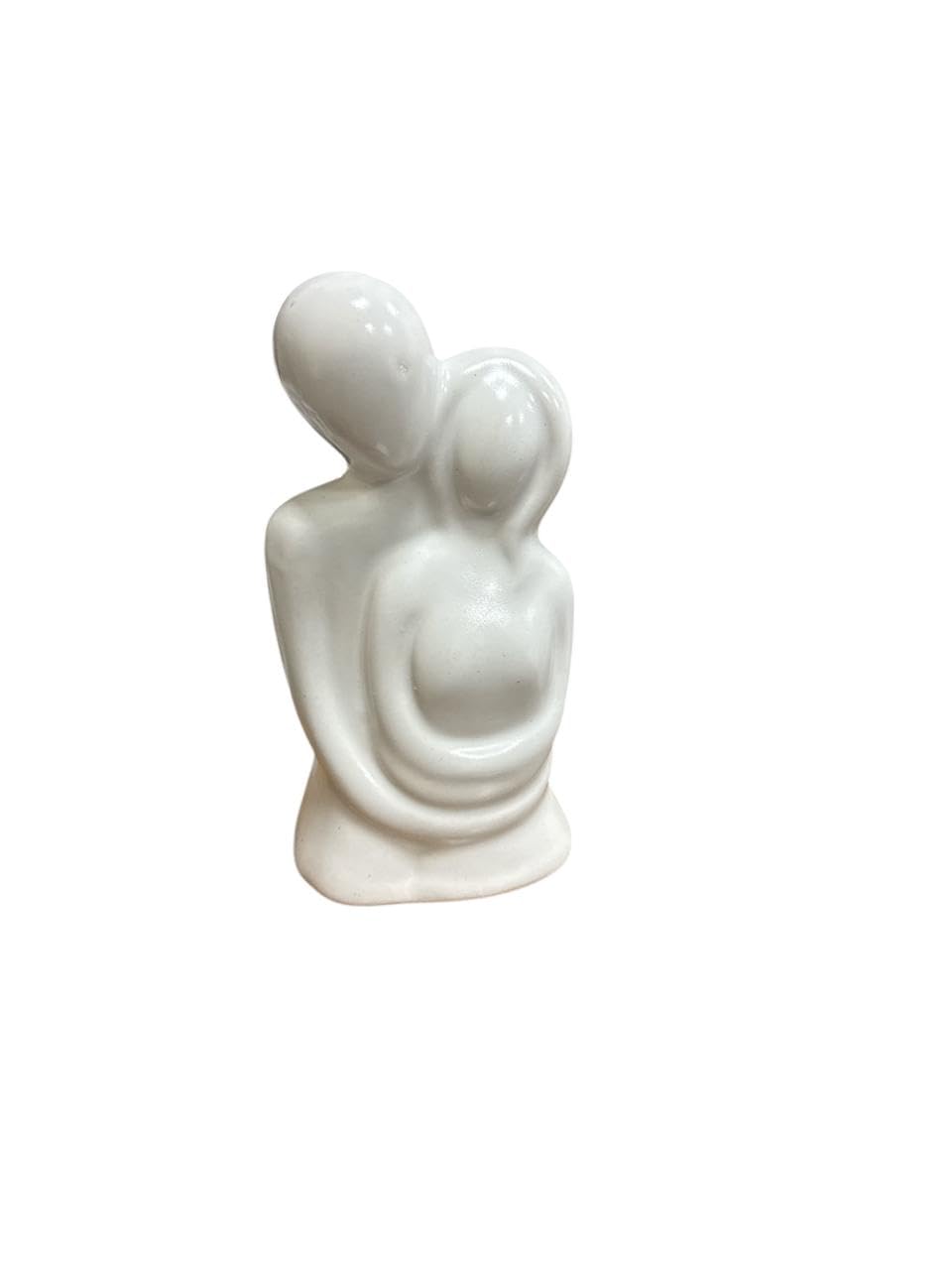 Vibhsa Off-White Ceramic Hugging Couple Statue