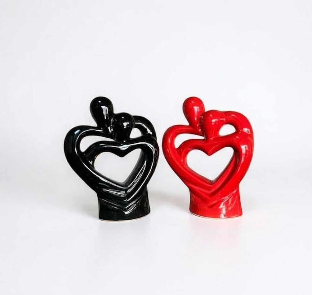 Vibhsa Heart Couple Sculpture – Modern Love Statue