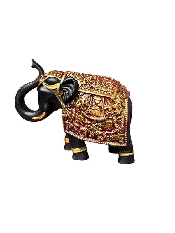 Vibhsa Resin Elephant Statue Showpiece 6 Inches