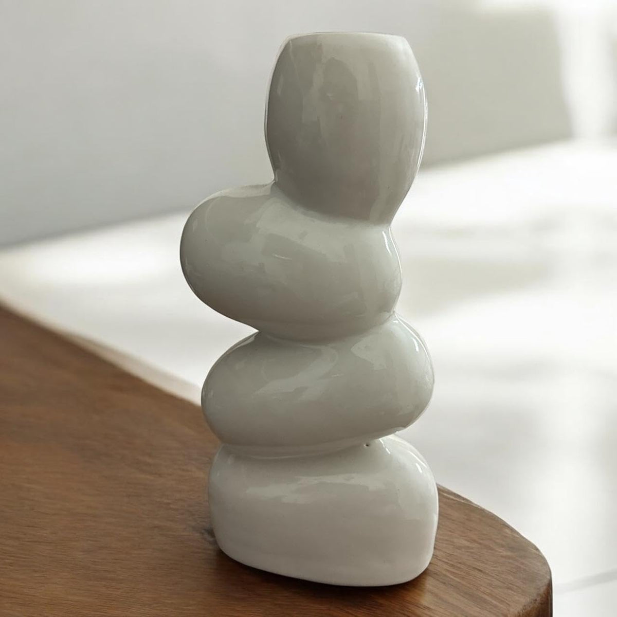 Vibhsa Rustic Ceramic Bud Vase for Shelf & Table