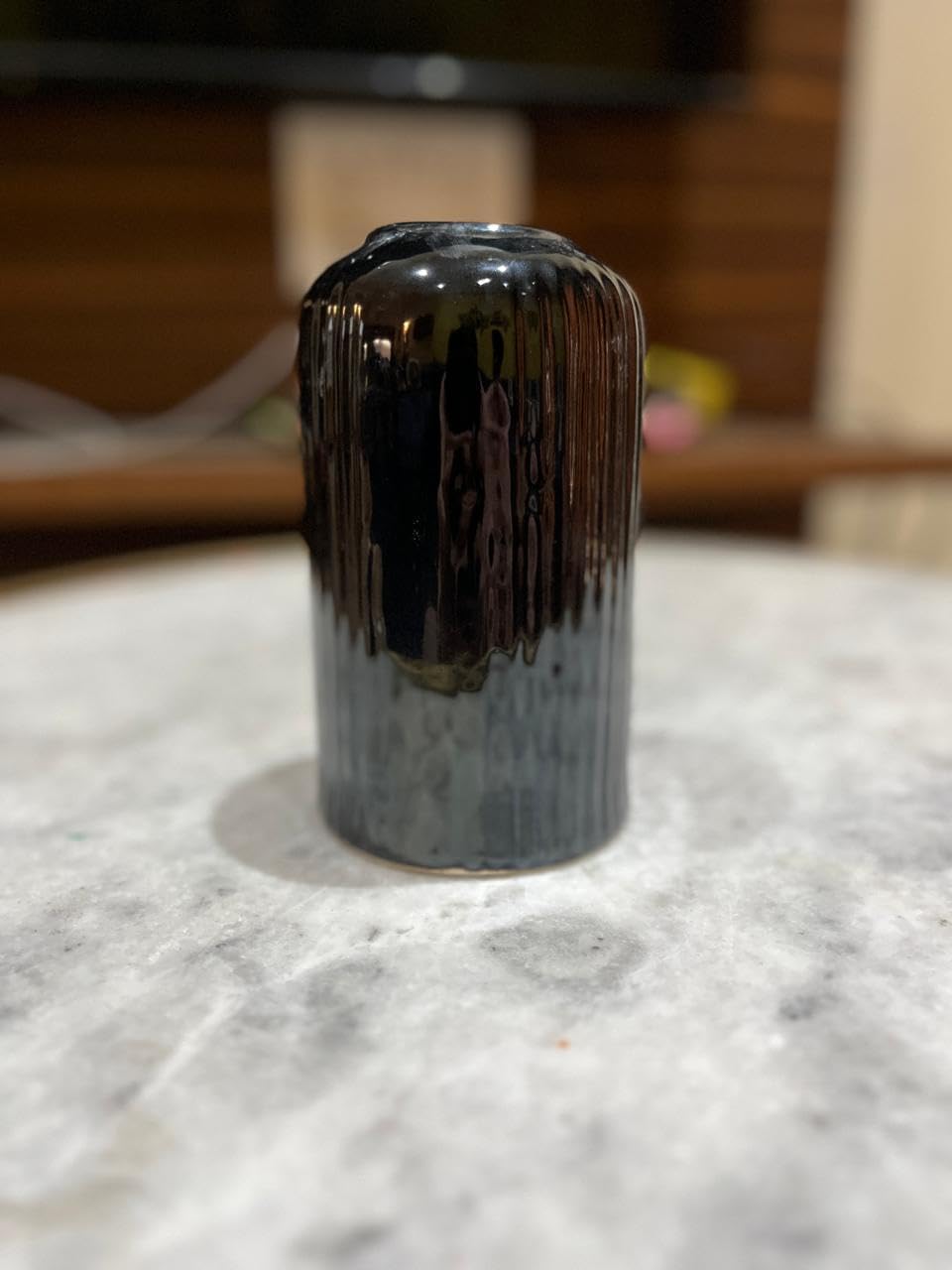 Vibhsa Mini Black Ceramic Bud Vase – 2 inch