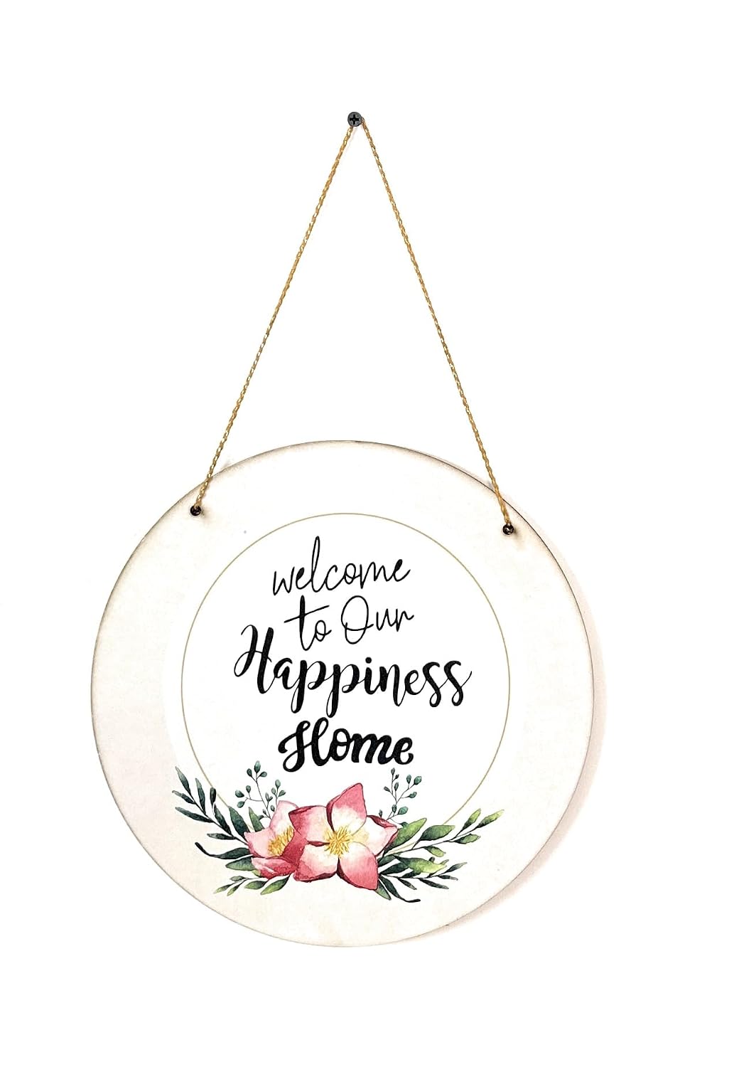 Vibhsa Welcome To Our Home Quotes Wooden Wall Hanging Decorative Items for Home Decor