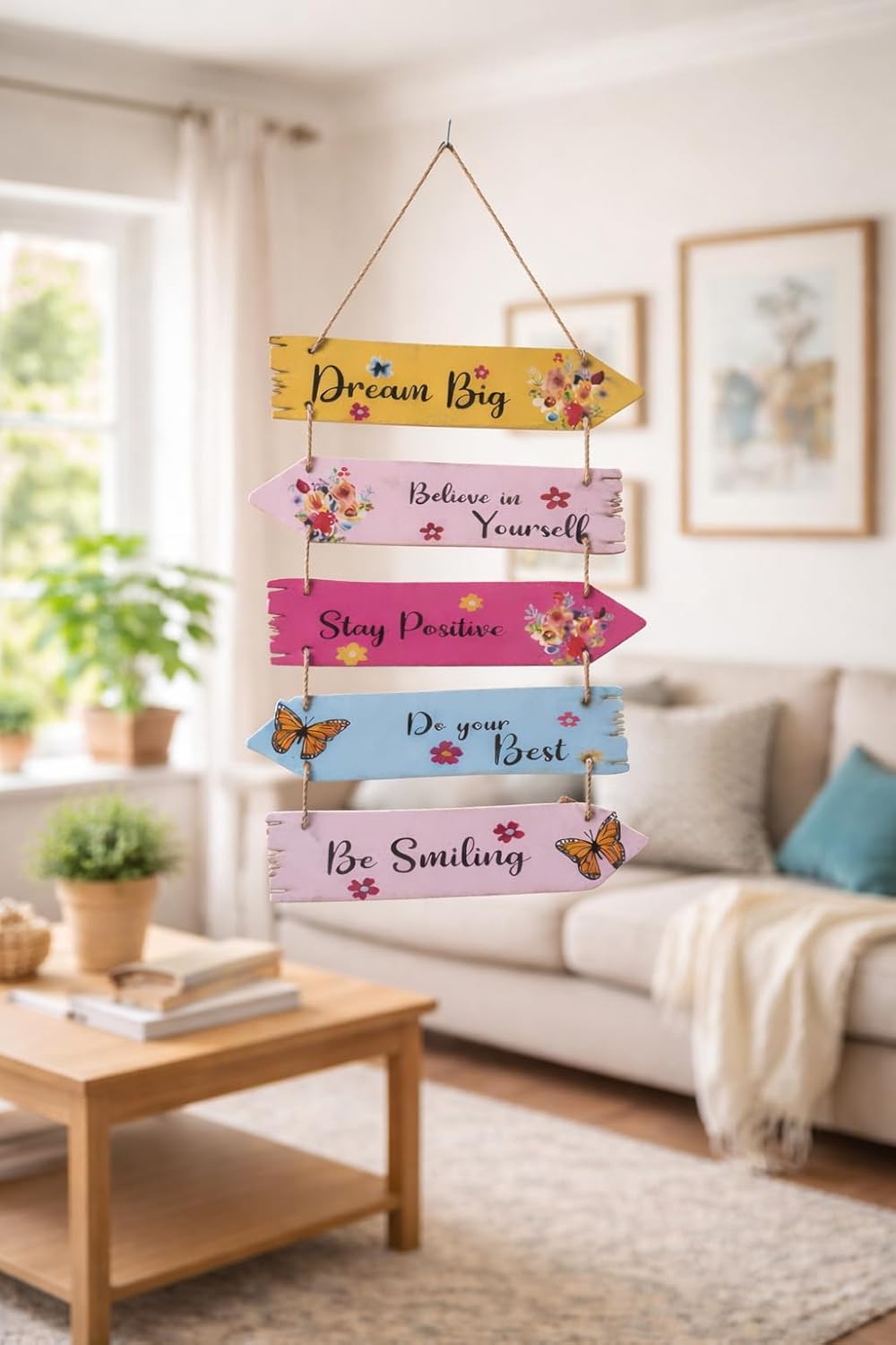 Vibhsa Motivational Quote Wooden Wall Hanging