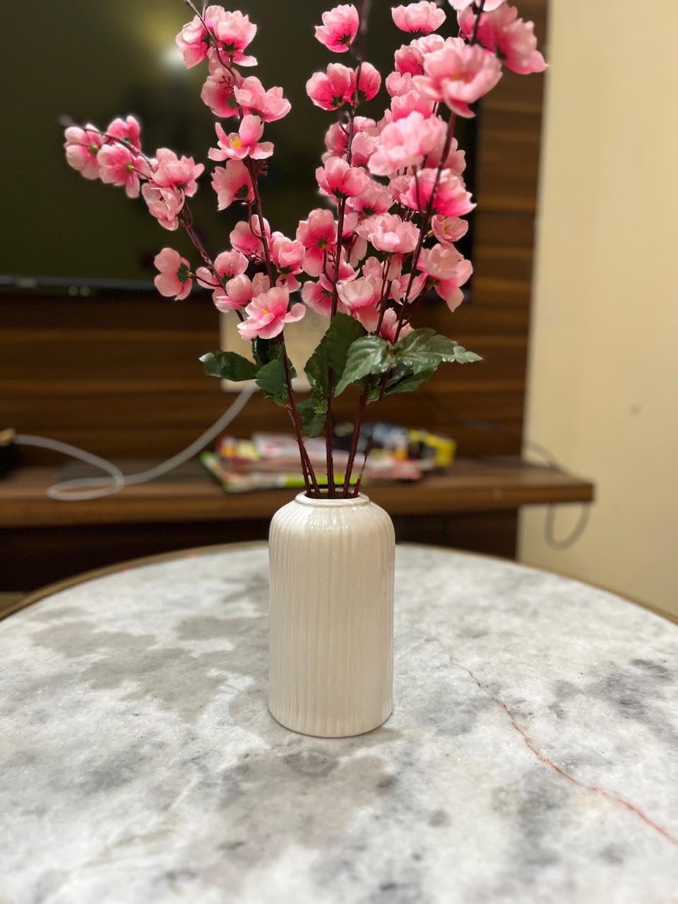 Vibhsa Mini White Ceramic Bud Vase – 2 inch