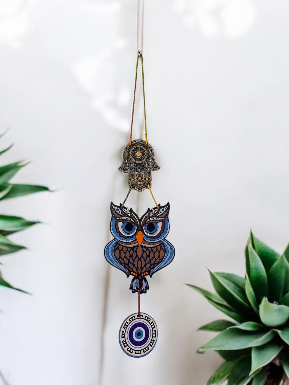 Vibhsa Evil Eye Welcome Quote Wall Hanging