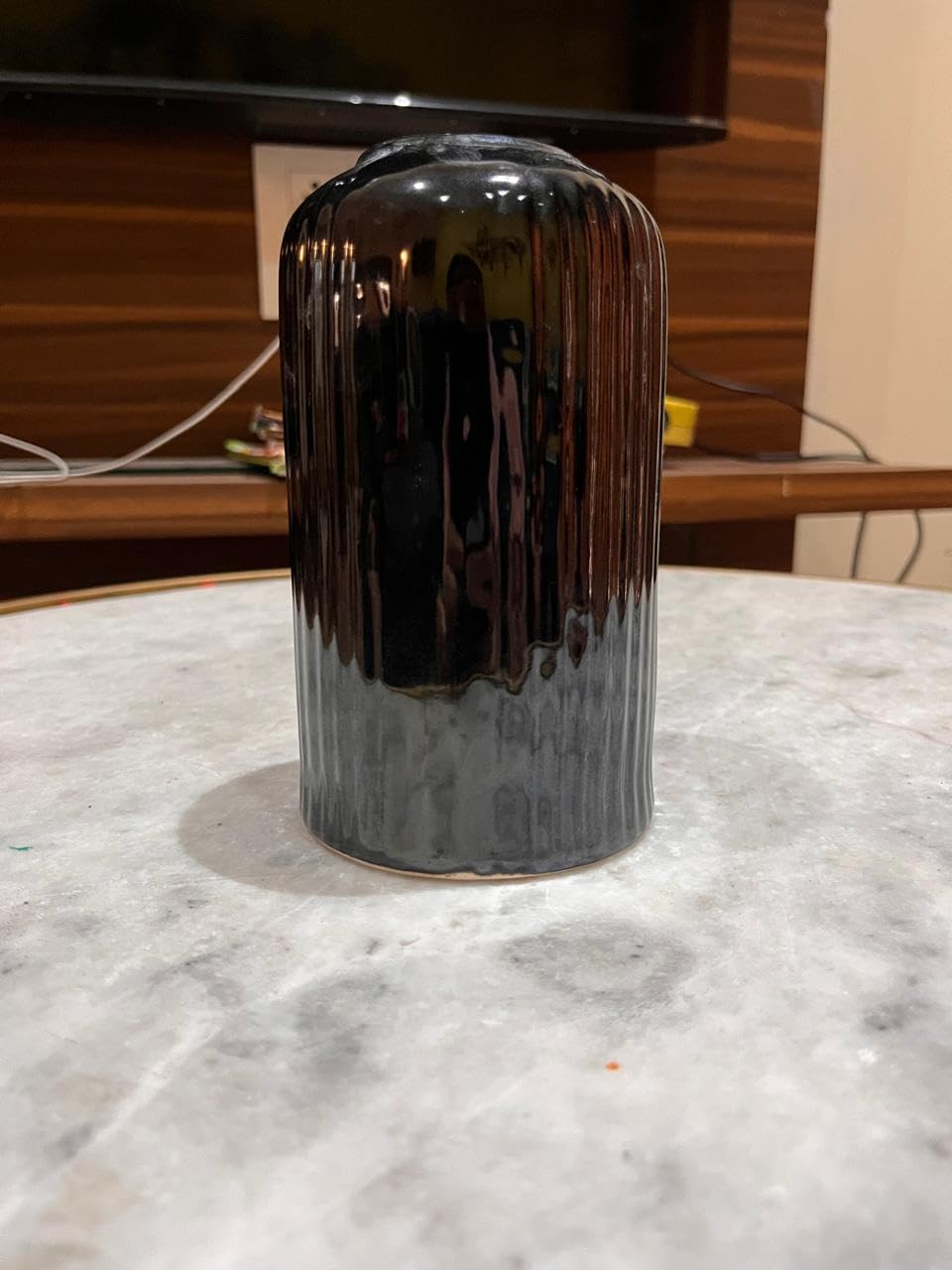 Vibhsa Mini Black Ceramic Bud Vase – 2 inch