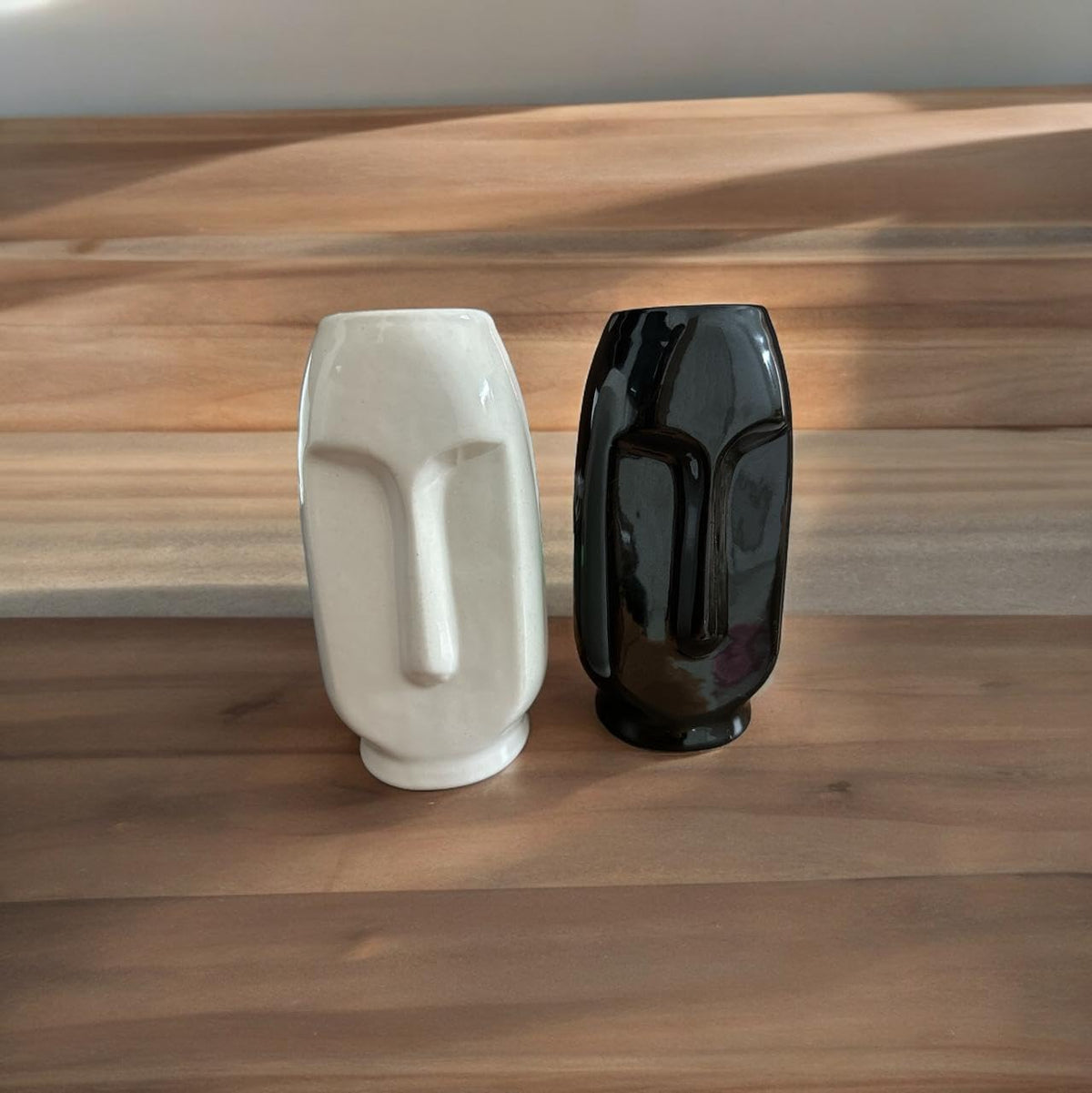 Vibhsa Ceramic Planter Vase – Black & White
