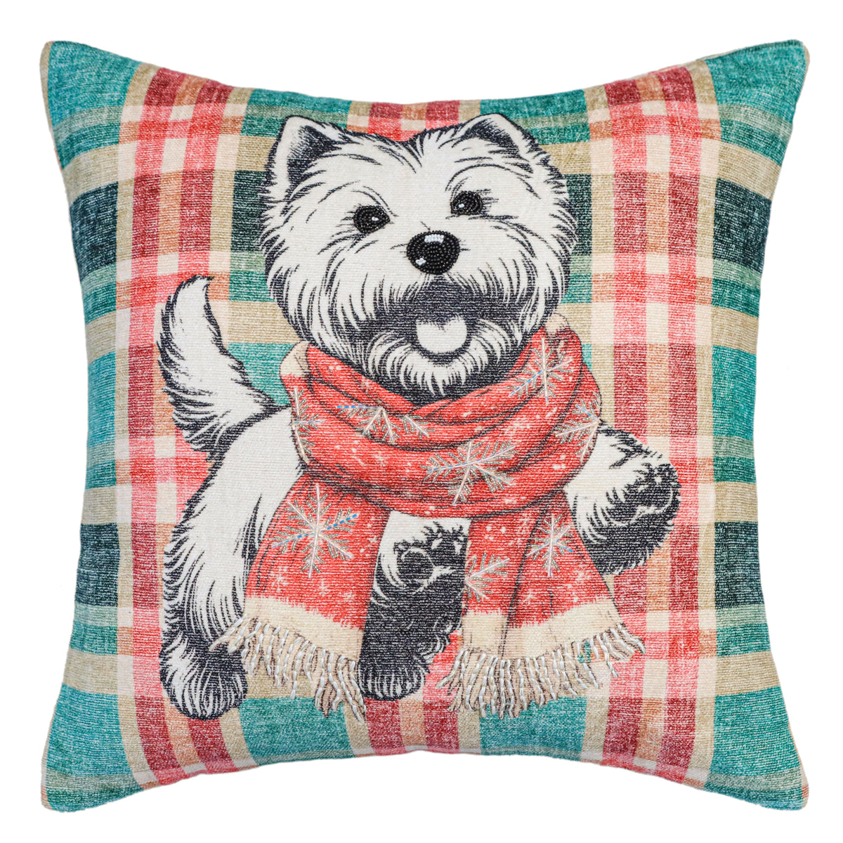Vibhsa Christmas Decorative Dog Pillow 20" x 20"