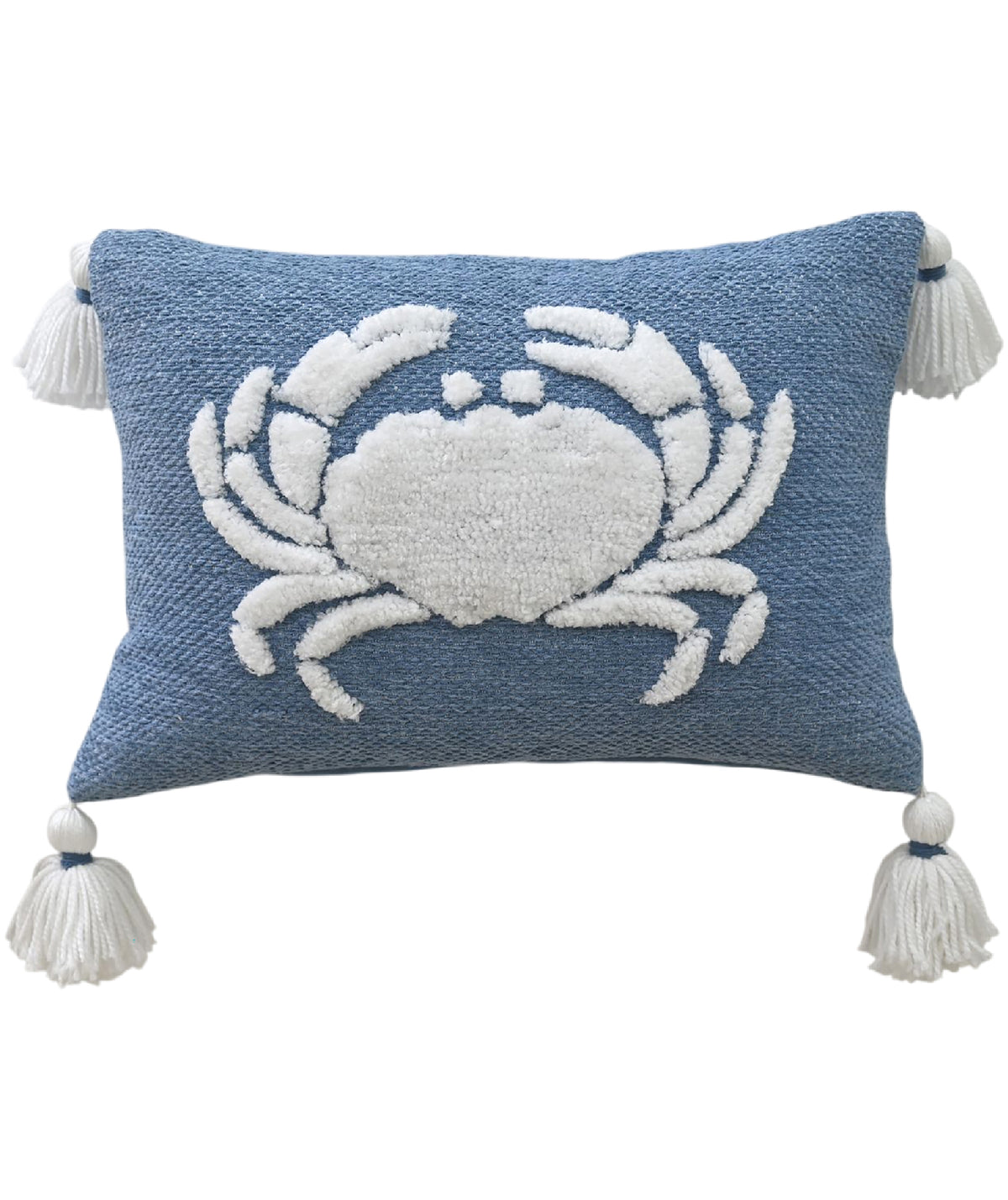 Vibhsa Baltic Table Tufted Pillow with Corner Tassels, 14" x 20"