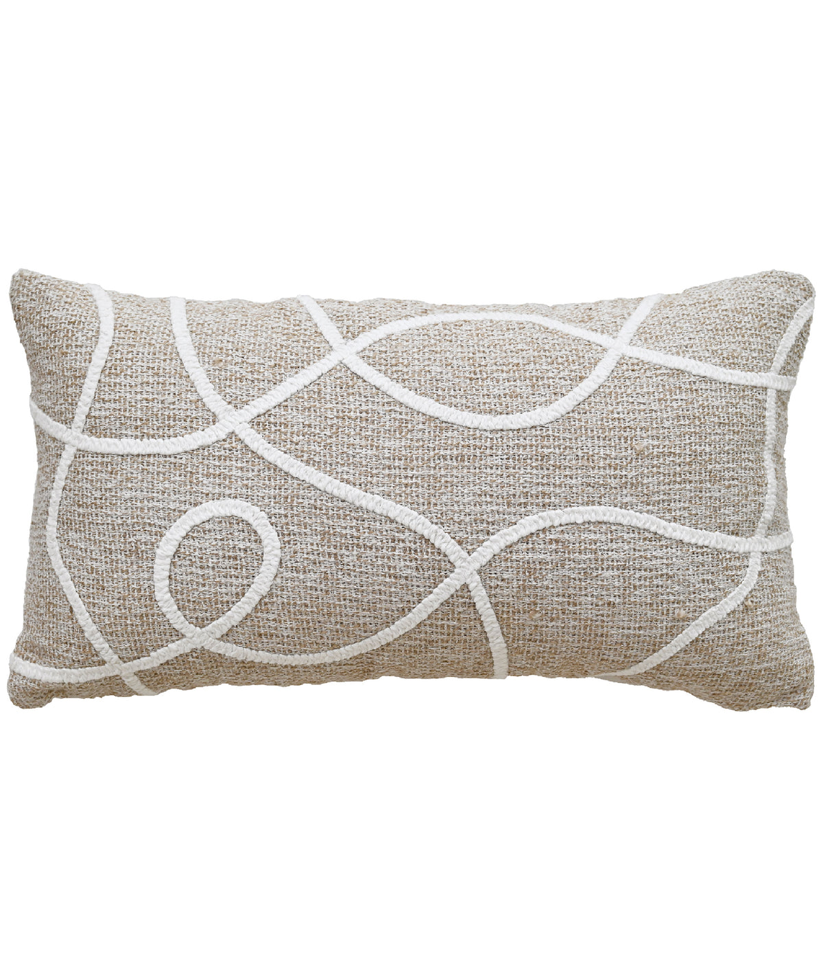 Vibhsa Handwoven & Machine Embroidered Decorative Pillow, 14" x 24"