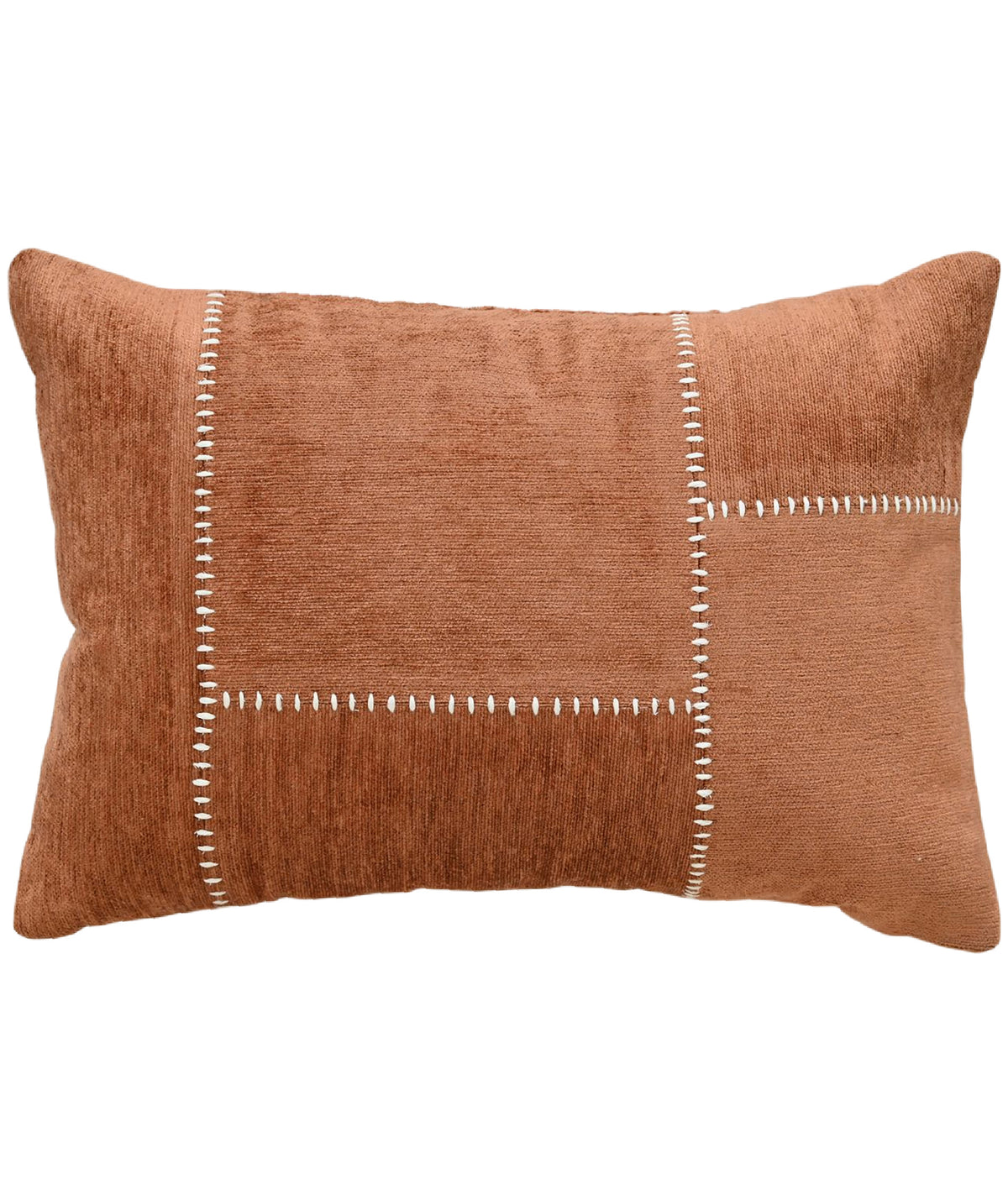 Vibhsa Baltic Cut and Sew Rice Stitched Throw Pillow, 14" x 24"