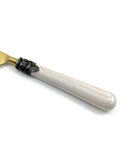 White Resin Handle Flatware set of 20 Antique Design