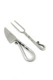 Designer Stainless Steel Carving Knife & Fork Set of 2