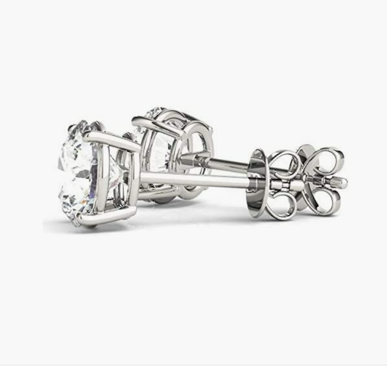 ☆TATIANA☆ Silver 925 moissanite 05 carat earrings DE0002 Moissanite by Cate & Chloe | Finley Sterling Silver Drop