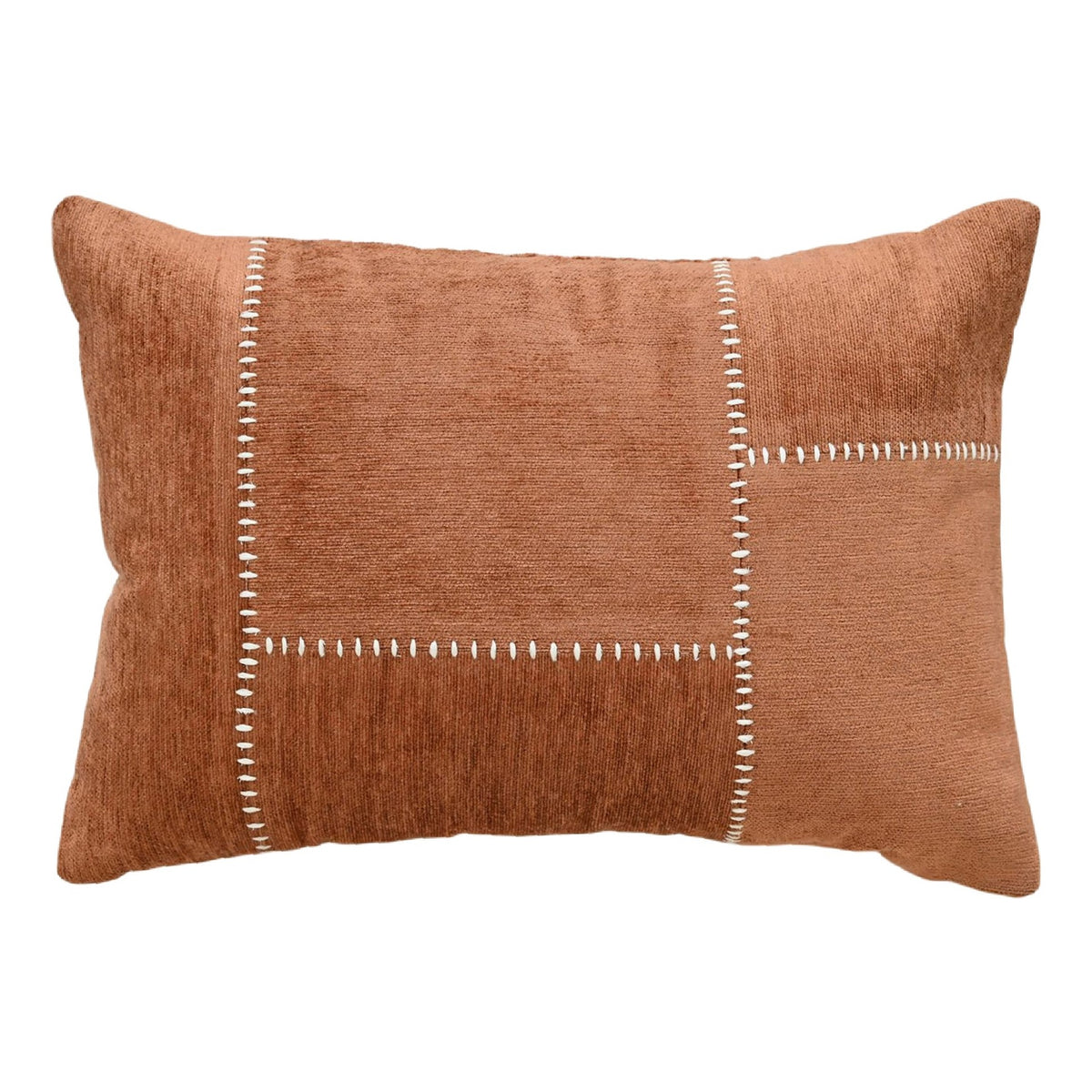 Vibhsa Baltic Cut and Sew Rice Stitched Throw Pillow, 14" x 24"