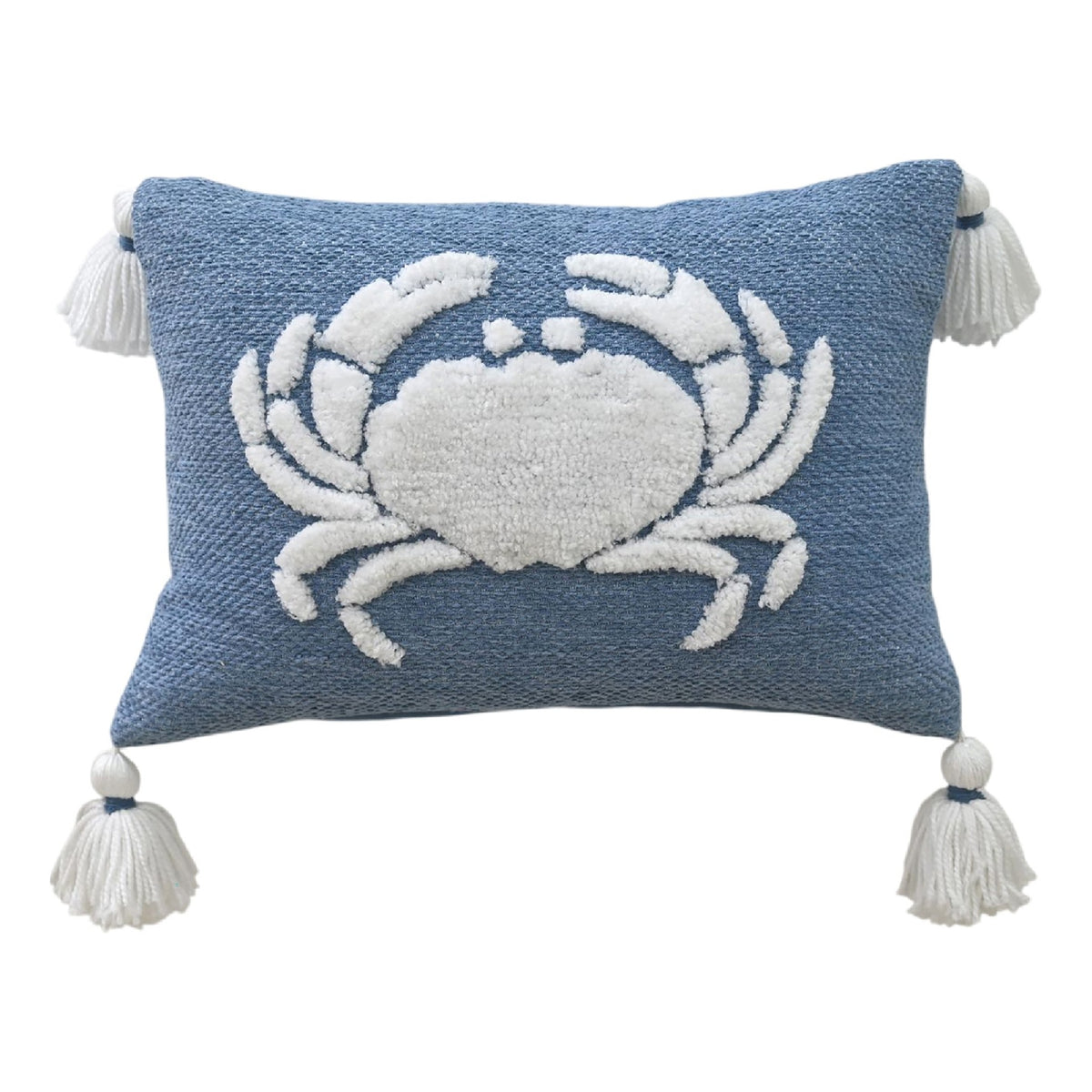 Vibhsa Baltic Table Tufted Pillow with Corner Tassels, 14" x 20"