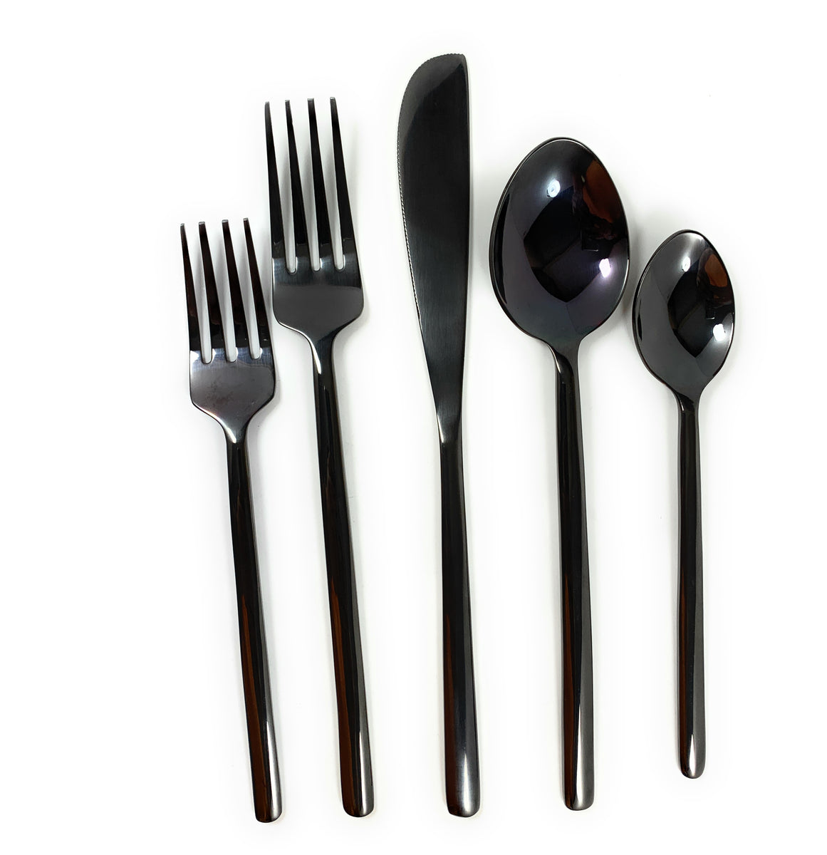 Plastic Cutlery Sets - Black Flatware Sets