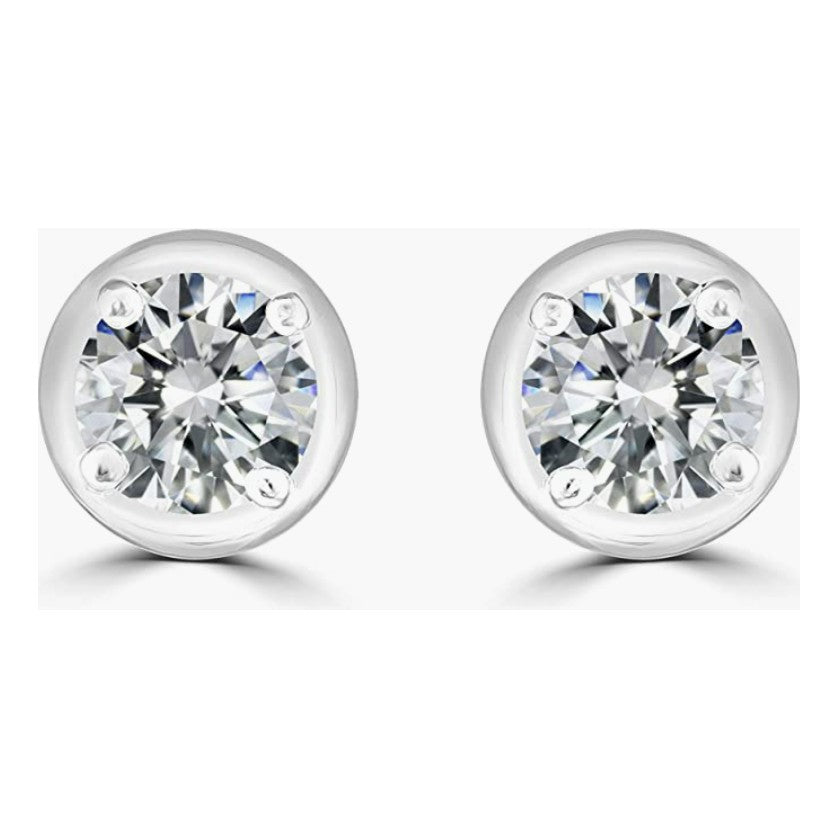 Earrings 5mm 0.81 Ct Moissanite 925 Sterling Silver
