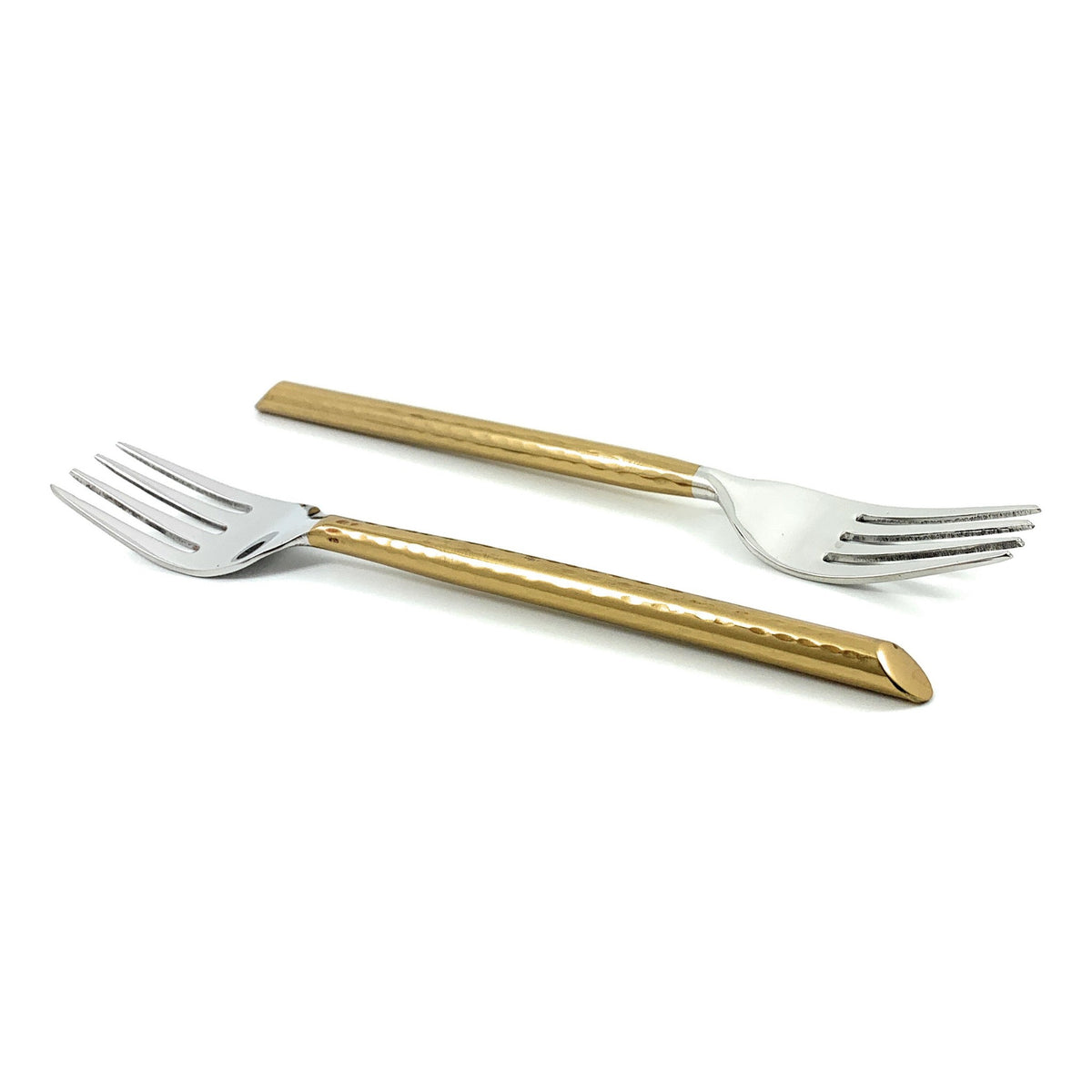 Dinner Forks Gold Stainless Steel Flatware Set of 6