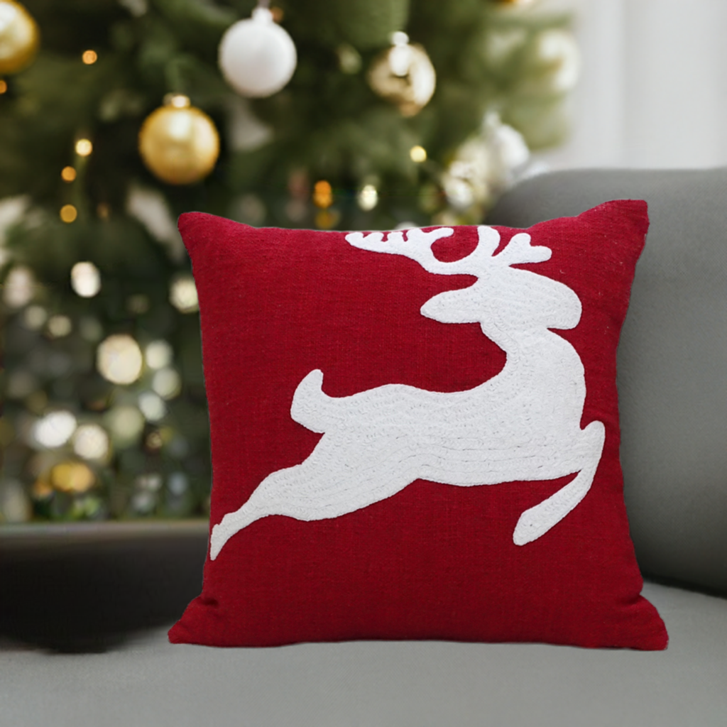 Vibhsa Christmas Decorative Throw Pillow for Christmas 20" x 20"
