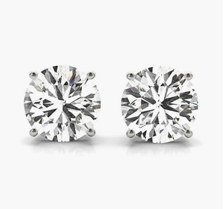 White Gold 0.81ct Diamond Stud Earrings