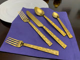 Egyptian style flatware set of 2