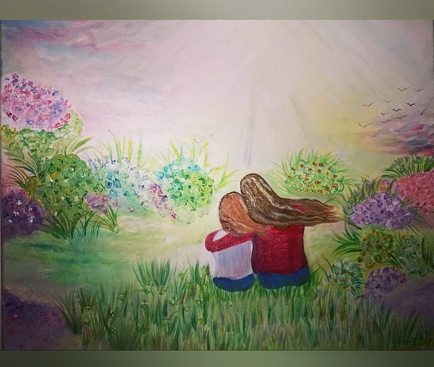 Oil Color Painting in Vibrant Colors 20" x 16"