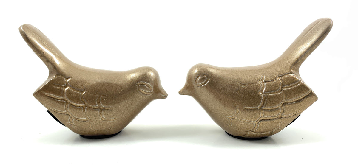 Vibhsa Birds of Health and Happiness Set of 2 (Marigold)
