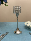 Hurricane Crystal Candle Holder (Square, 10")