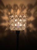 Hurricane Crystal Candle Holder (Square, 10")