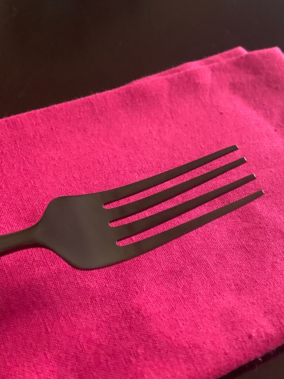 Vibhsa Black Flatware Set 5 Pieces, Service for 1, PVD Black Stainless Steel