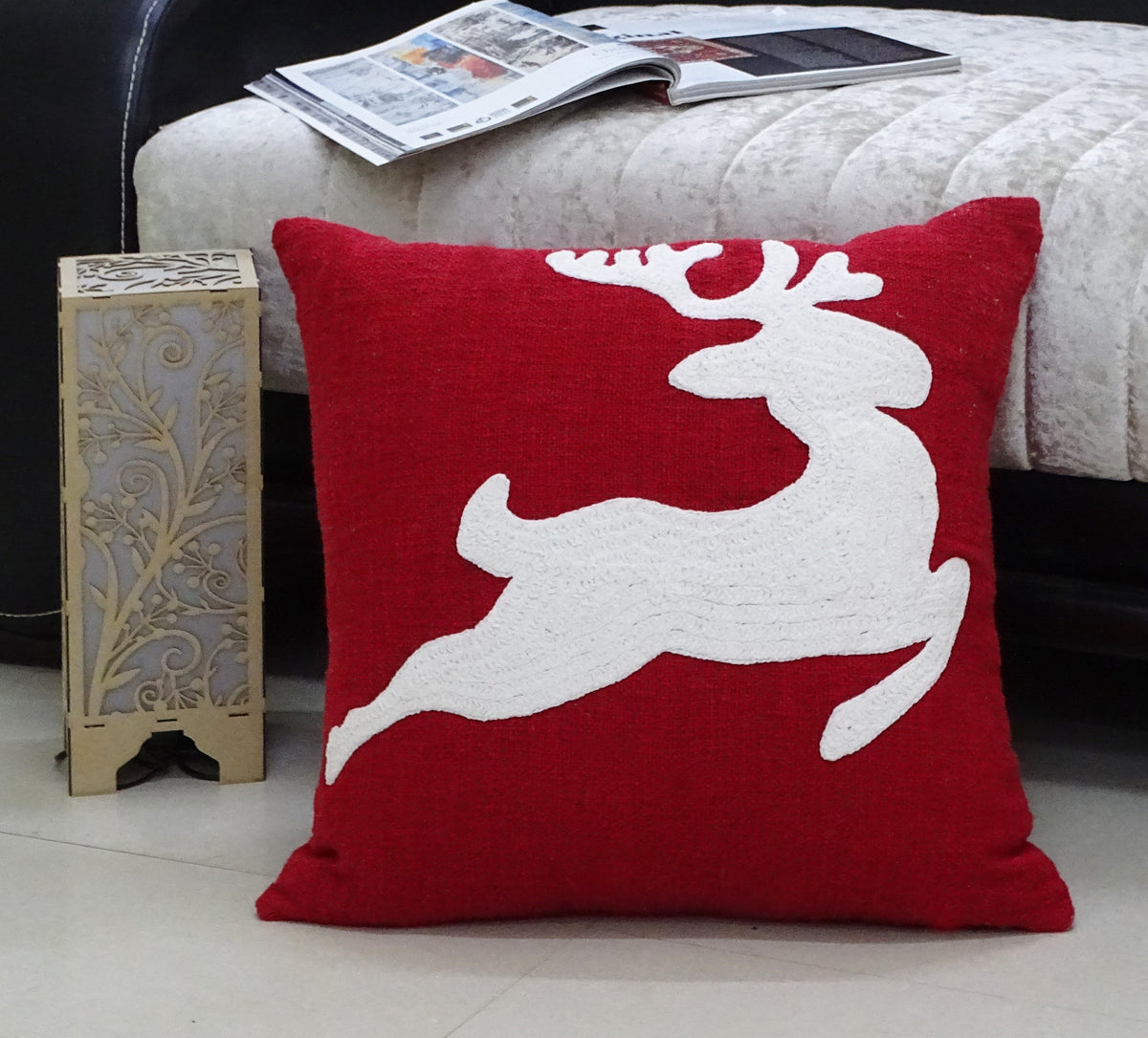Vibhsa Christmas Decorative Throw Pillow for Christmas 20" x 20"