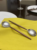 golden silverware flatware set