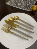 Designer Golden Stainless Steel Flatware Set of 20 PC