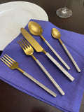 Designer Golden Stainless Steel Flatware Set of 20 PC