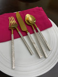 Designer Golden Stainless Steel Flatware Set of 20 PC