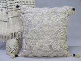 Large 22"x 22" Beige Throw Pillow for couch