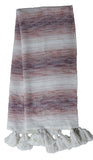 Hand loom Woven Textured Throw Blush/Lavender - Vibhsa