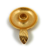 golden taper candle holder dish living room holiday decor