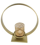 decorative golden metal candle holder for decoration