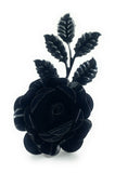 Vibhsa Black Rose Set of 4 Napkin Rings