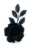 Vibhsa Black Rose Set of 4 Napkin Rings