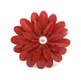 red napkin ring to hold the fold of the cloth napkin