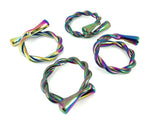 Vibhsa Rainbow Twist Set of 6 Napkin Rings 