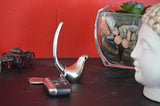 Vibhsa Gifts Bird Ring Holder Jewelry(Silver Finish)